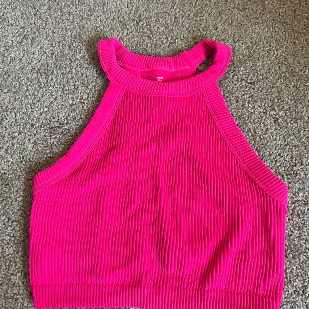 aerie hot pink tank